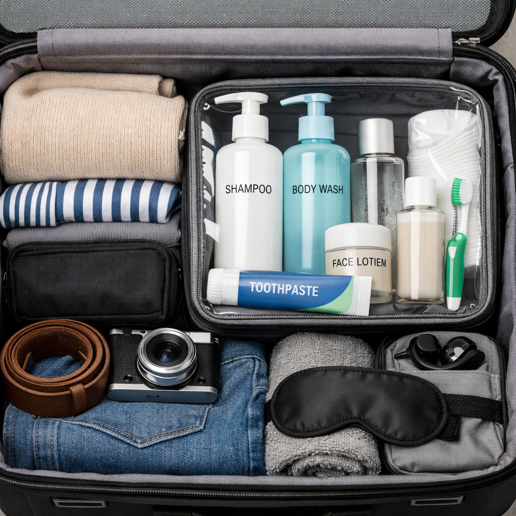 The Leak Prevention System: A Simple Structure That Stops Toiletry Leaks