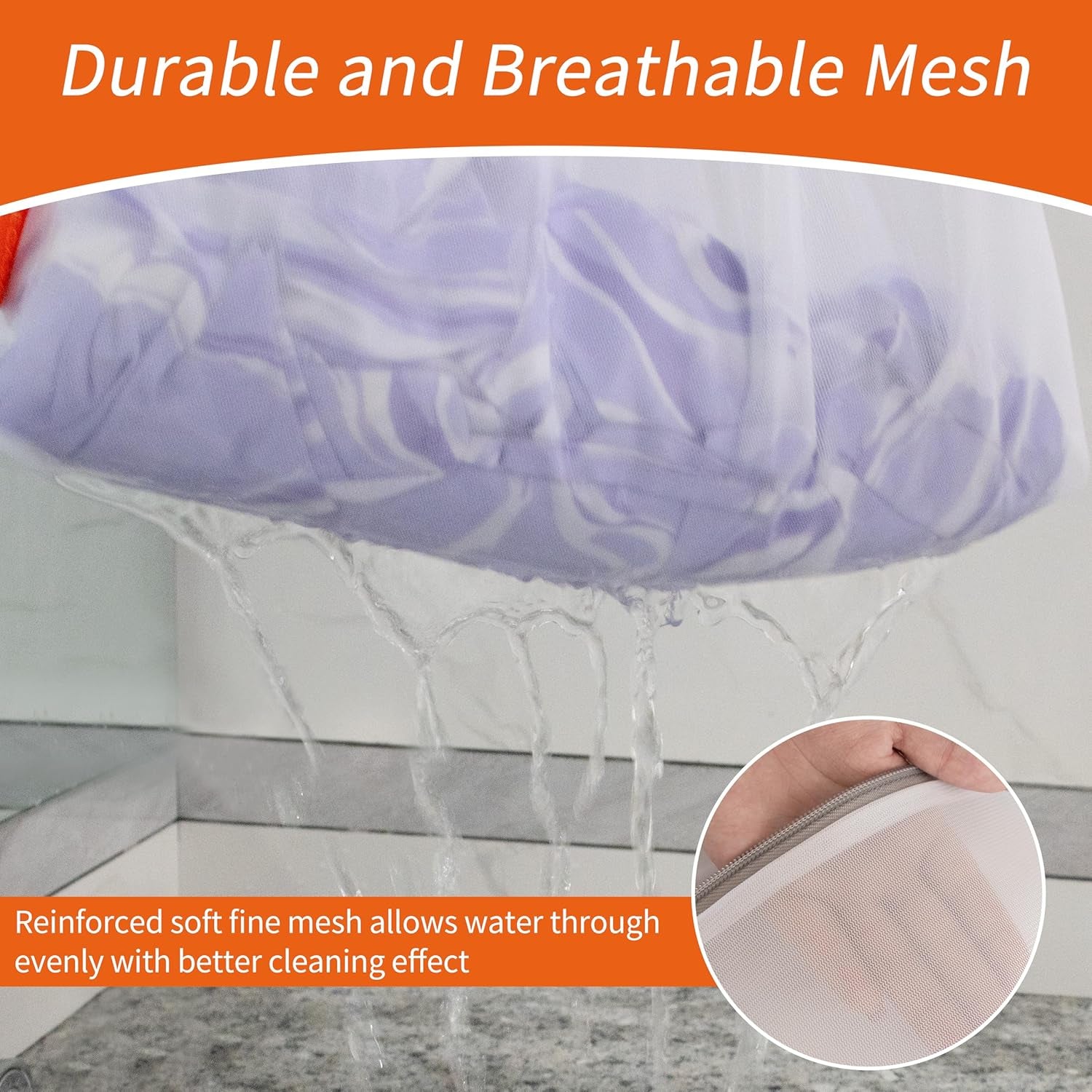 3Pcs Mesh Laundry Bags with Sturdy Zipper, Even Mesh Holes, Variety Sizes for All Your Delicates, Lingerie, Bras, Baby Clothes -Travel Essentials (1 Large, 1 Medium, 1 Small)